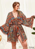 Women's Chic Plus Size Avenline Boho Kimono Dress